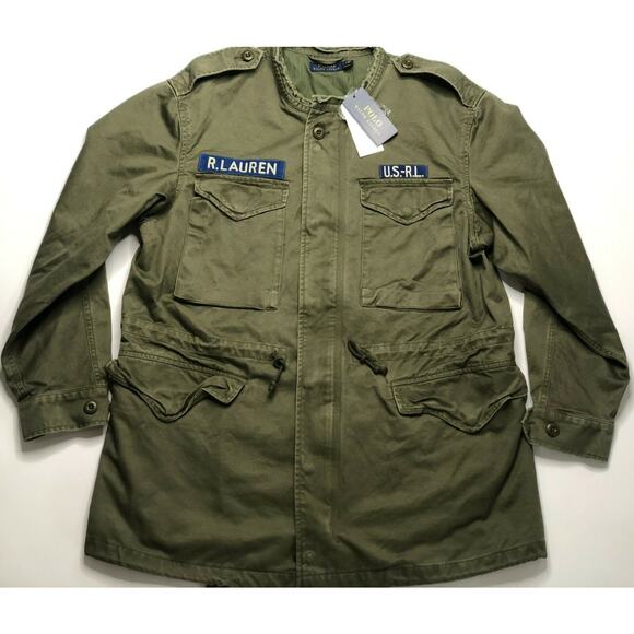 Polo Ralph Lauren Vintage Combat Military Jacket Women's Size M $398 NWT🛒